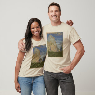 See America Vintage Zion Park Travel Poster T-Shirt