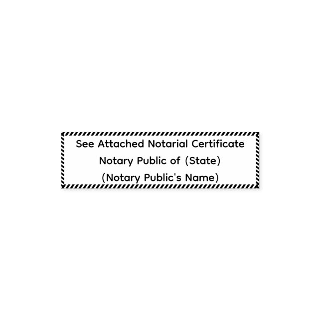 See Attached Notarial Certificate Self-inking Stamp (Design)