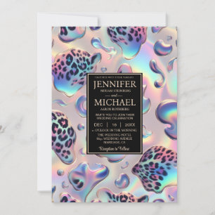 SEE BACK All-In-One Exotic Posh Wedding Invitation