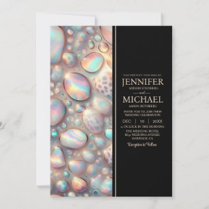 SEE BACK All-In-One Exotic Posh Wedding Invitation