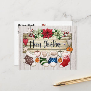 See Back - Christmas Postcard