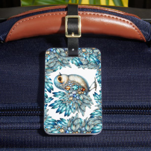 See Back - Precious Bling Birds Theme Luggage Tag