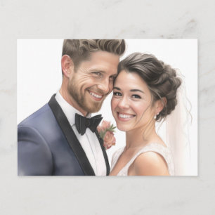 See Back - Wedding  Postcard