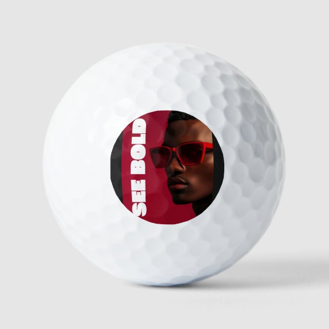 See Bold Golf Balls (Front)