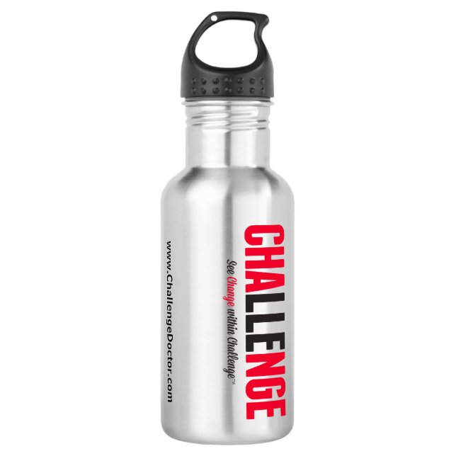 See Change Within Challenge Stainless Steel Bottle (Front)