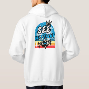 See Different Retro Graphic Hoodie