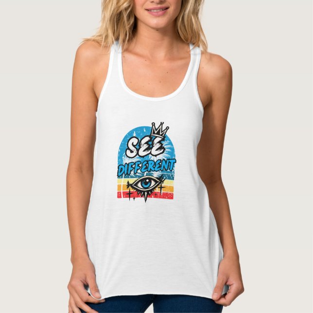 See Different Retro Tank Top (Front)