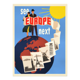 See Europe Next travel poster, Photo Print