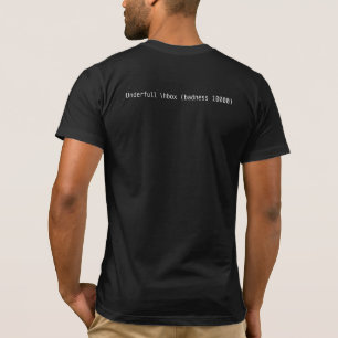 (see Figure ??) front and back T-Shirt