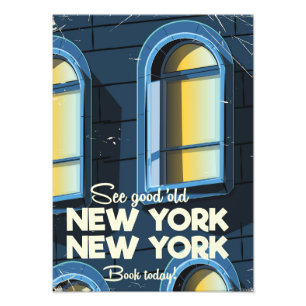 See Good Old New york travel poster