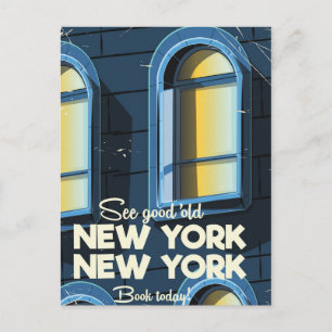 See Good Old New york travel poster Postcard