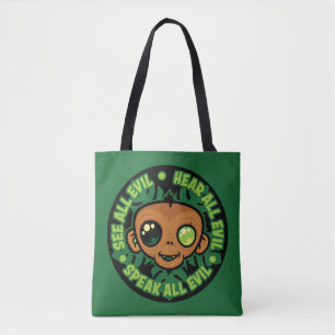 See, Hear and Speak All Evil Monkey Tote Bag