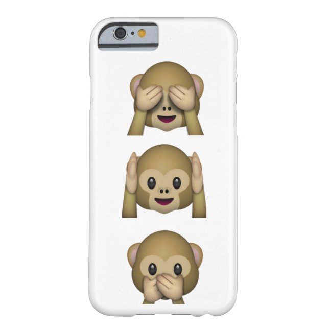 See, Hear and speak no evil phone case (Back)