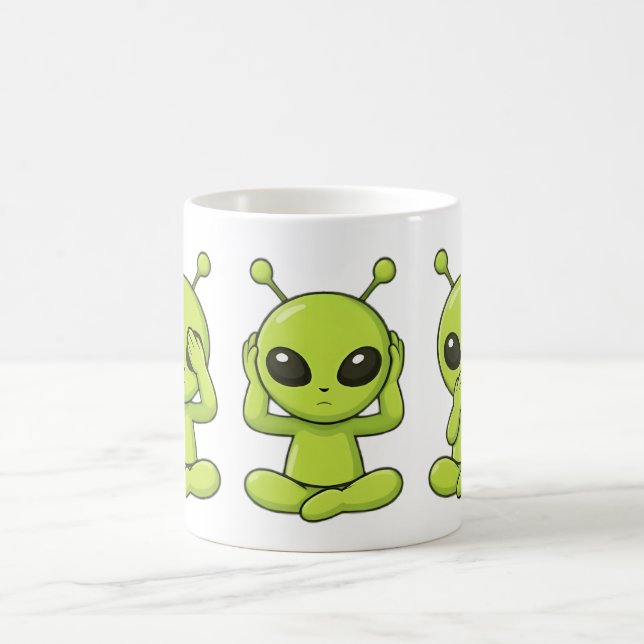 See, Hear, Speak No Evil Coffee Mug (Center)