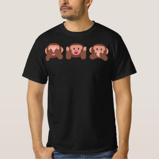 See, Hear & Speak No Evil Monkey Emojis Festival T-Shirt