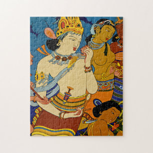 See India ~ Ajanta Frescoes Jigsaw Puzzle