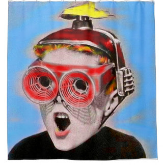 see into the future shower curtain