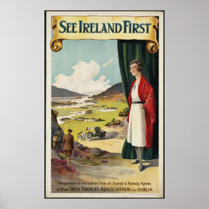 See Ireland Vintage Travel Poster Ad Retro Prints