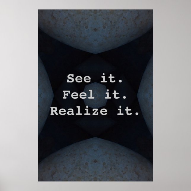 See it. Feel it. Realise it. Poster (Front)