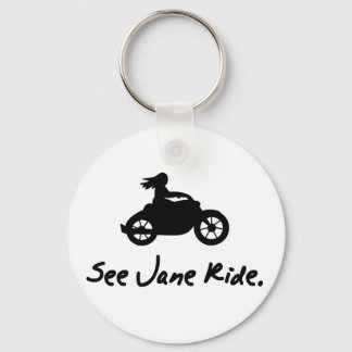 See Jane Ride Keychain
