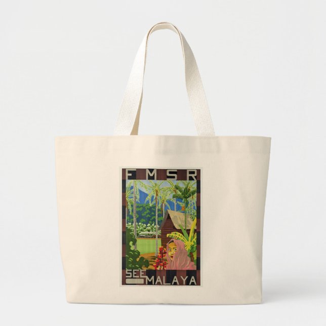 See Malaya Large Tote Bag (Front)