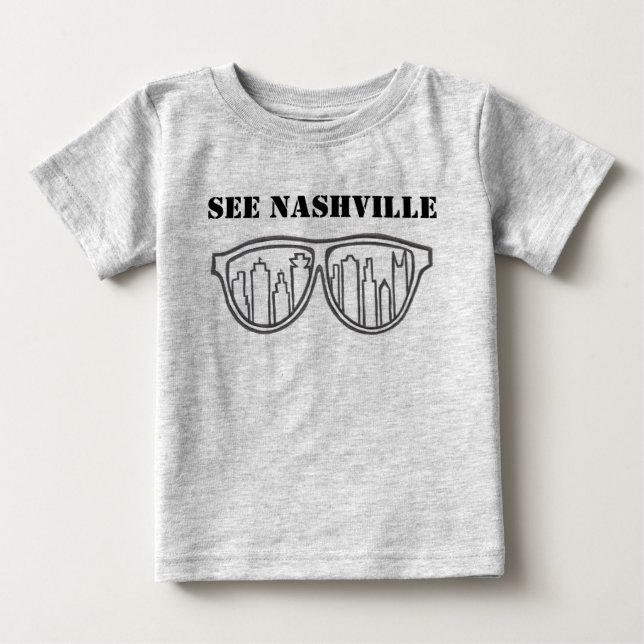 See Nashville Skyline Baby T-Shirt (Front)