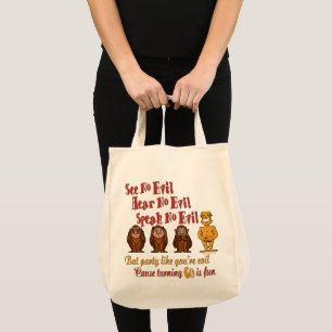 See No Evil Party 60th Tote Bag