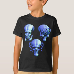 See No, Hear No, Speak No Evil Skulls Shirt