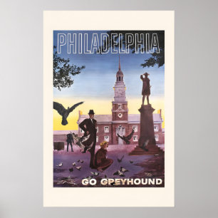 See Philadelphia Vintage Style Travel Poster