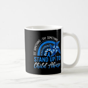 See Something Say Something Blue Ribbon Pinwheel Coffee Mug