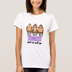 See Speak Hear No Cancer 1 T-Shirt