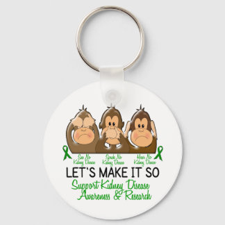See Speak Hear No Kidney Disease 2 Key Ring