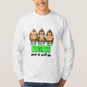 See Speak Hear No Non-Hodgkins Lymphoma 3 T-Shirt