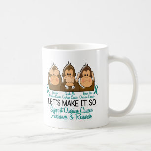 See Speak Hear No Ovarian Cancer 2 Coffee Mug