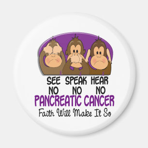 See Speak Hear No Pancreatic Cancer 1 Magnet