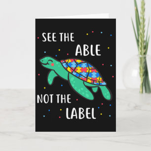 See The Able Not The Label Autism Awareness Card