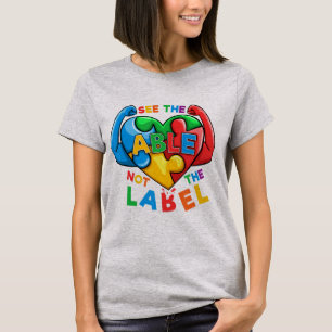 See The Able Not The Label Autism awareness shirts
