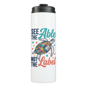 See the Able Turtle Puzzle Awareness Shirt Design_ Thermal Tumbler