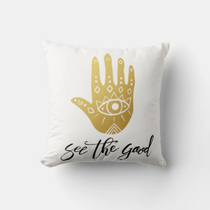 See the Good Hamsa Cushion