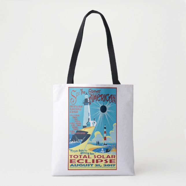 See The Great American Eclipse Tote Bag (Front)