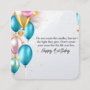 See the Light Birthday Enclosure Card