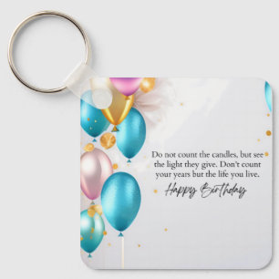 See the Light Birthday Key Ring