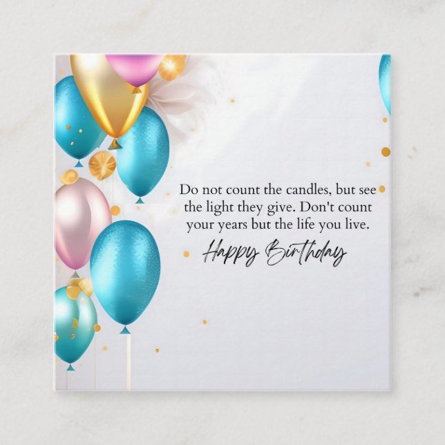 See the Light Birthday Referral Card (Front)