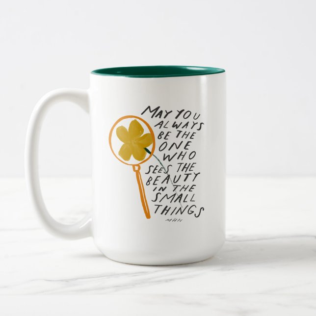 See the Light in the Little Things Inspirational Two-Tone Coffee Mug (Left)