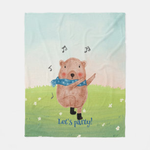 See the music, hear the dance fleece blanket