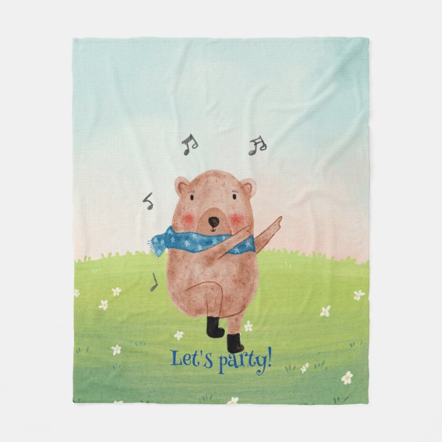 See the music, hear the dance fleece blanket (Front)