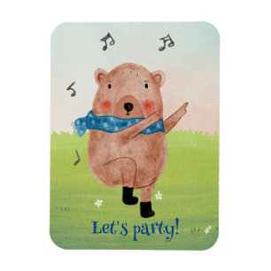See the music, hear the dance postcard magnet