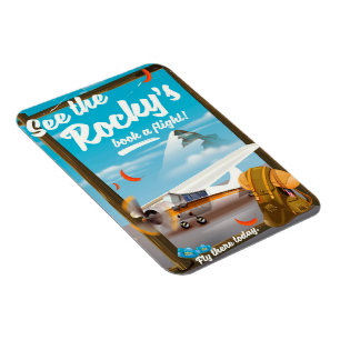 See The Rocky's "Book a flight!" Magnet