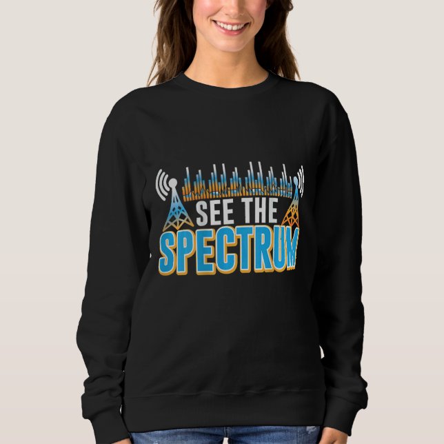See The Spectrum Backprint Ham Radio Sweatshirt (Front)
