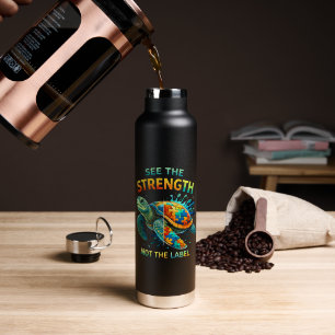 See the Strength Turtle Autism Acceptance Water Bottle